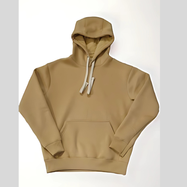 Desert Dune Beige Hoodie - 100% Cotton Classic for Everyday Comfort & Style - Image 3